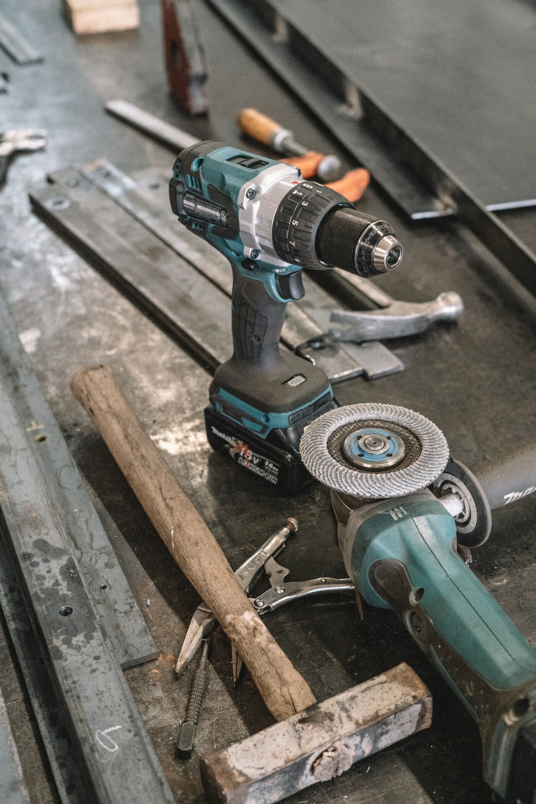 Professional tools ready for work